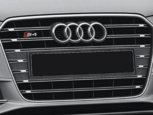 Kølergrill til Audi S4 (B8) i platinumgrå, inkl. S4-logo