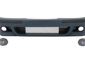 Frontskørter med tågeforlygter i klart krom, egnet til BMW 5-serie E39 (1995-2003) M5-look.