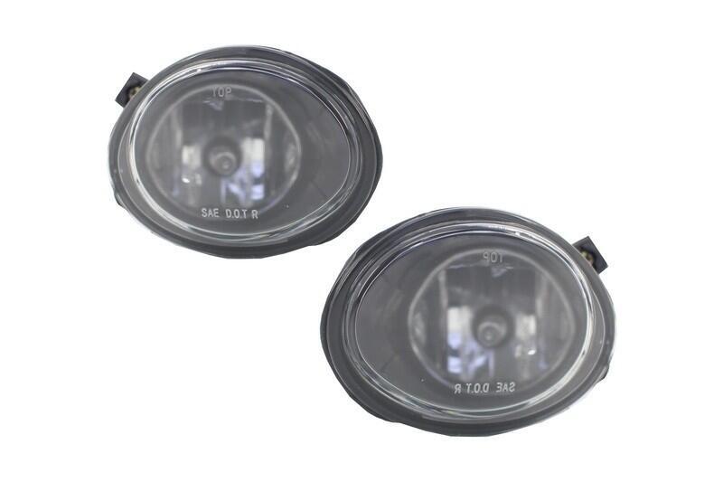 Frontskørter med tågeforlygter i klart krom, egnet til BMW 5-serie E39 (1995-2003) M5-look. - Billede 2