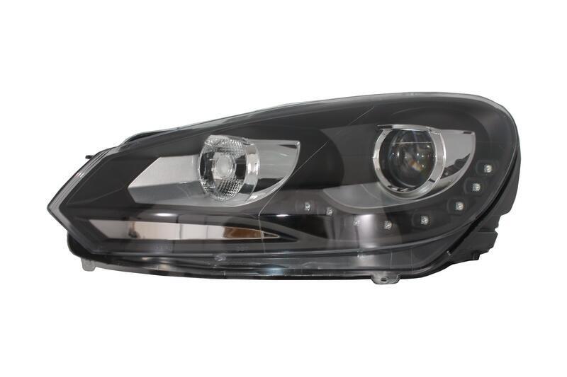 LED DRL-forlygter egnet til VW Golf 6 VI (10.2008-2012) Sort - Billede 2