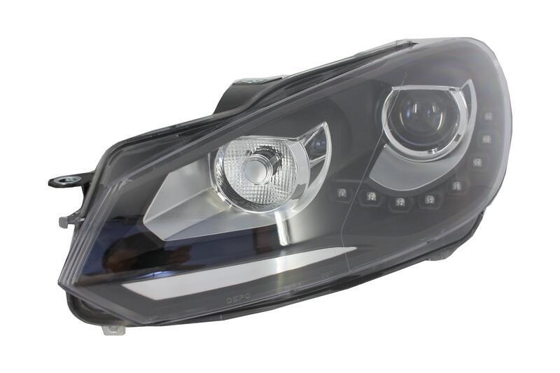 LED DRL-forlygter egnet til VW Golf 6 VI (10.2008-2012) Sort - Billede 3