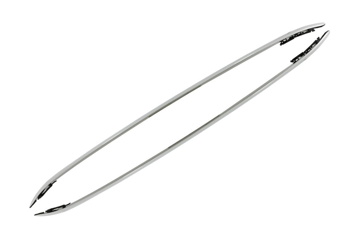 Dekorative tagrælinger velegnet til Land Range Rover Evoque L538 (2011-2018) i blank aluminium til panoramatag. - Billede 2