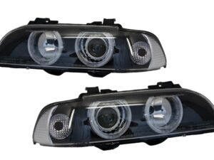 Angel Eyes forlygter velegnet til BMW 5 Serie E39 (1996-2003) Facelift Design Black Chrom Edition