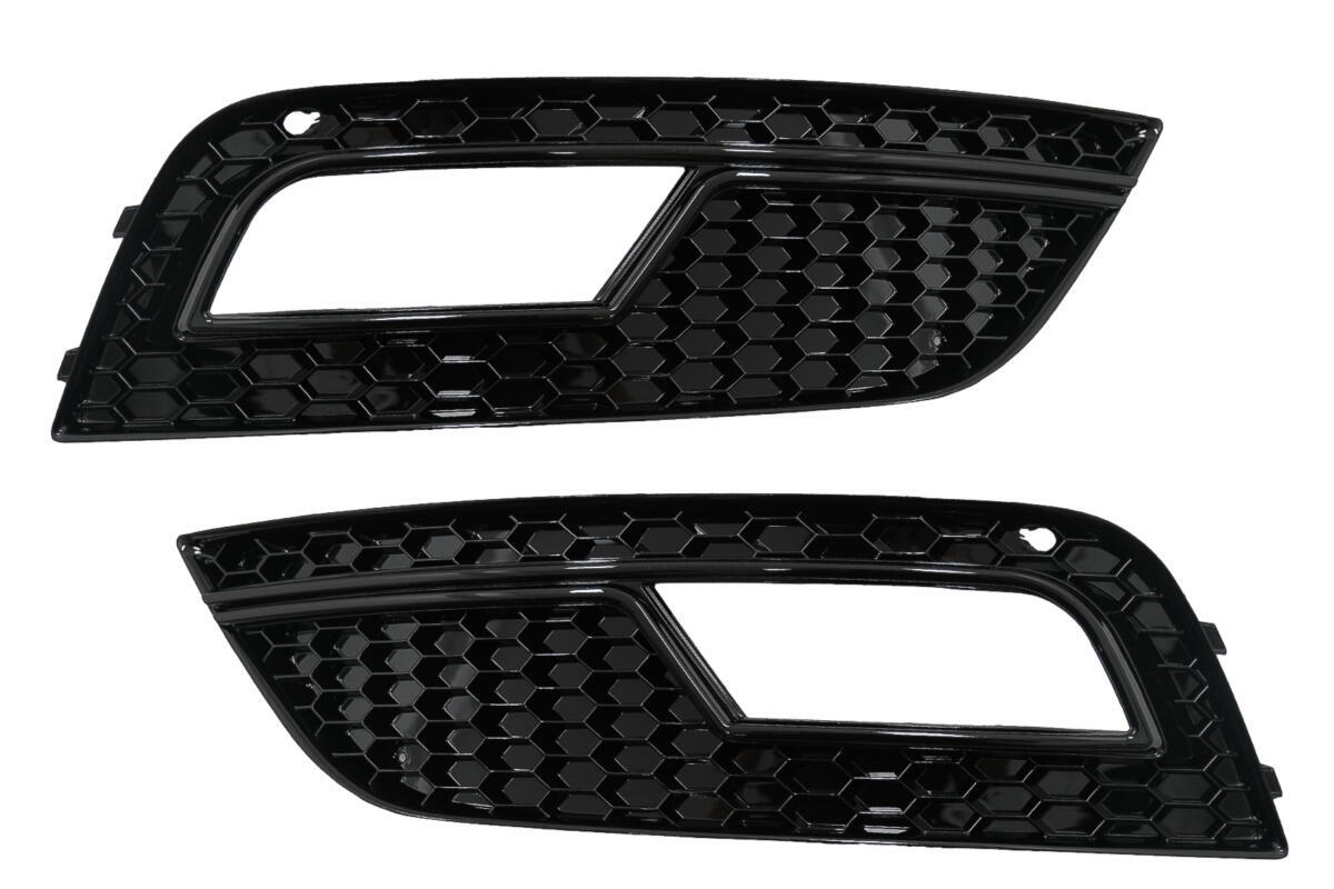 Tågeforlygtemasker til Audi A4 B8 Facelift (2012-2015) RS4 Design Sort - Billede 2