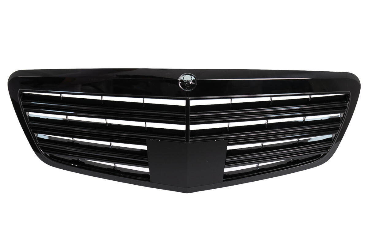 Frontgrill egnet til Mercedes S-Class W221 Facelift (2010-2013) S63 S65 Design i Piano Black