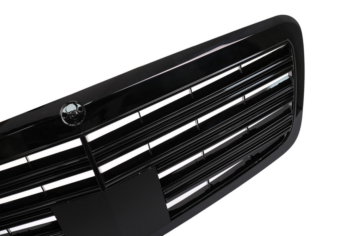 Frontgrill egnet til Mercedes S-Class W221 Facelift (2010-2013) S63 S65 Design i Piano Black - Billede 2