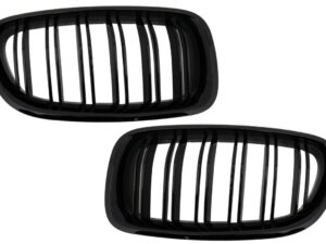 Centralgriller Nyrer til BMW 5 Serie F10 F11 (2010-2017) Dobbelt Stribe M Design Klaver Sort