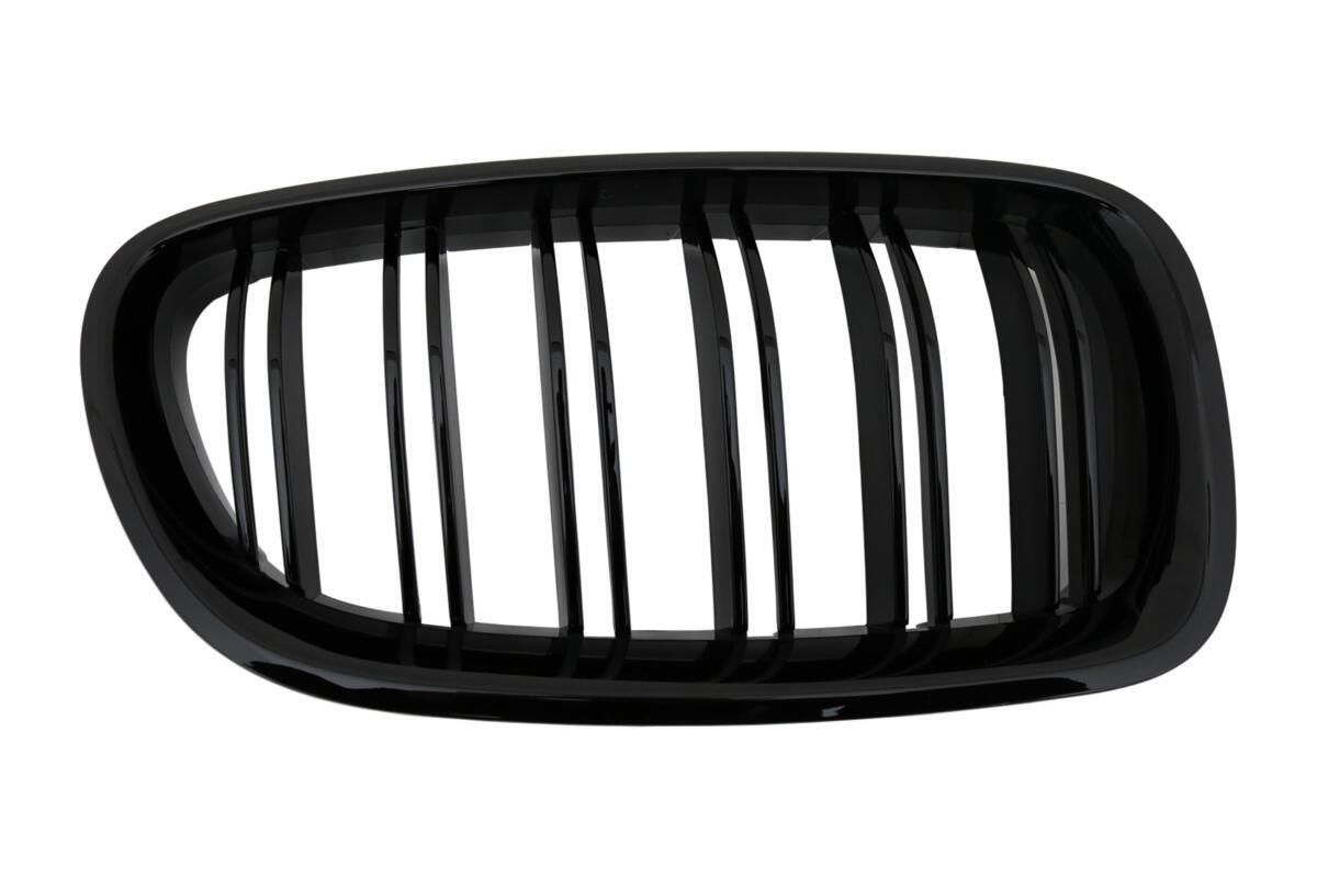 Centralgriller Nyrer til BMW 5 Serie F10 F11 (2010-2017) Dobbelt Stribe M Design Klaver Sort - Billede 2