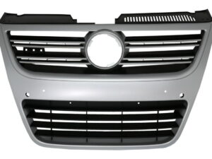 Frontgrill egnet til VW Passat 3C (2007-2010) Sølv Aluminium Look