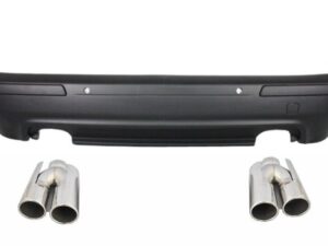 Bagkofanger egnet til BMW 5 Serie E39 (1995-2003) Dobbelt Udstødning M5 Design med PDC og Udstødningsdæmpere.