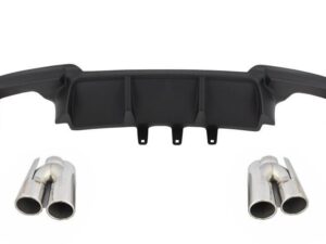 Dobbelt udstødningsluftdiffuser egnet til BMW 5 Series F10 F11 (2011-2017) M Sport Design med udstødningsmuffler tips