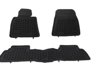 Gummigulvmåtte sort, der passer til Toyota Land Cruiser J200 (2008-2021)