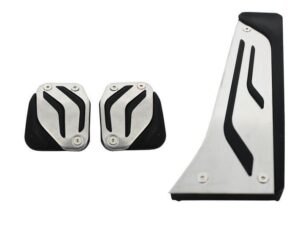 Pedalsæt egnet til BMW 1 Serie F20 (2011-og frem) 2 Serie F22 (2014-og frem) 3 Serie F30 (2011-og frem) 4 Serie F32 (2013-og frem) X3 F25 (2011-og frem) X5 F15 (2013-og frem) X6 F16 (2016-og frem) Manuel
