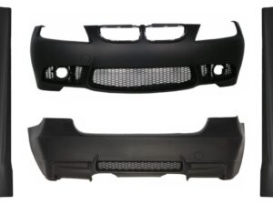 Body Kit egnet til BMW 3 Series E90 (2004-2008) Front- og bagkofanger uden tågeforlygter med sideskørter Non LCI M3 design