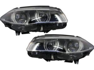 Hovedlygter Fuldt LED egnet til BMW 5 Serie F10 F11 (2011-2013) Angel Eyes