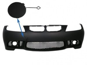 Trækøjeafdækning til frontbumper, egnet til BMW 3 Series E90 Sedan E91 Touring (2004-2008) Non LCI M3 Design