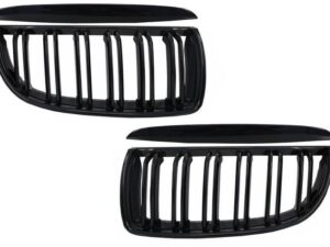 Front Nyrerist egnet til BMW 3 Series E90 E91 Pre-LCI (2005-2008) Dobbelt Stribe M Design Klaver Sort
