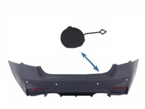 Trækøjeafdækning til bagbumper, egnet til BMW 3-serie F30 (2011-og frem) M3 M-tech design