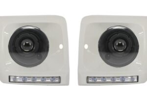 Sorte Bi-Xenon forlygter med hvide LED DRL-dæksler, velegnet til Mercedes G-Class W463 (1989-2012) G65 Design