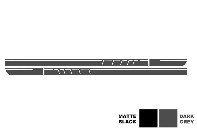 Side Decals Klistermærke Vinyl Mørkegrå egnet til Mercedes CLA W117 C117 X117 (2013-2016) A Klasse W176 (2012-op) 45 Design Edition 1 - Billede 3