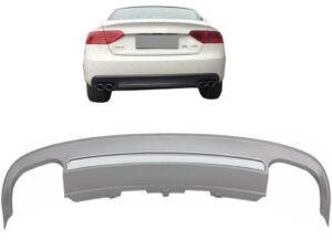 Bageste kofanger valance diffuser egnet til Audi A5 8T 2-dørs coupe cabriolet (2012-2015) S5 design