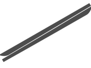 Side Decals Klistermærker Vinyl egnet til BMW 5 Series F10 F11 (2011-2017) Mørkegrå