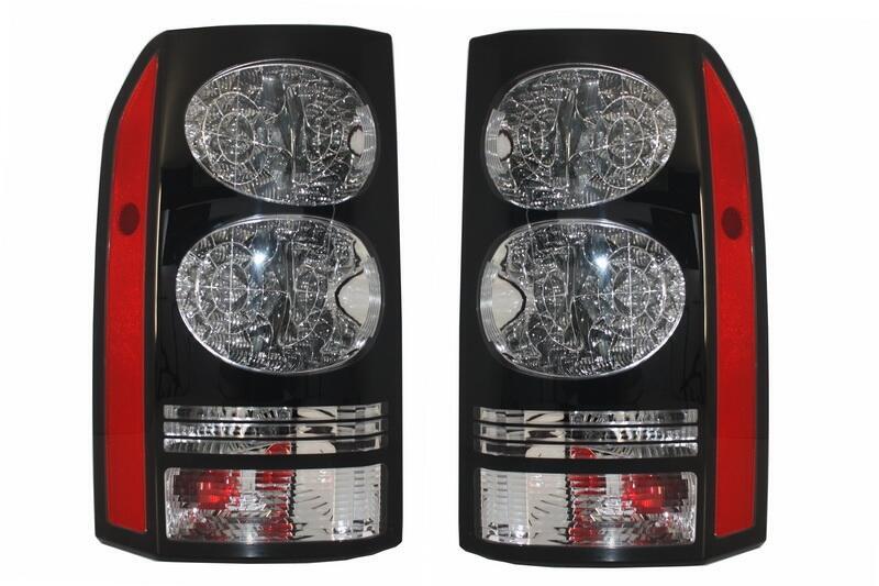 LED baglygter velegnet til Land Rover Discovery III 3 & IV 4 (2004-2016) Sort konvertering til facelift-look