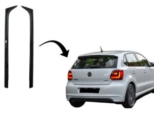 Bagagerums bagrude spoiler egnet til VW Polo 6R MK5 (2009-2018) GTI design i klaversort.