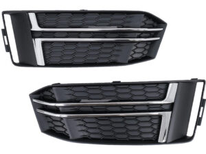 Bumper nederste gitterdæksler sidegittere egnet til Audi A4 B9 Sedan Avant (2016-2018) S-Line Silver Edition