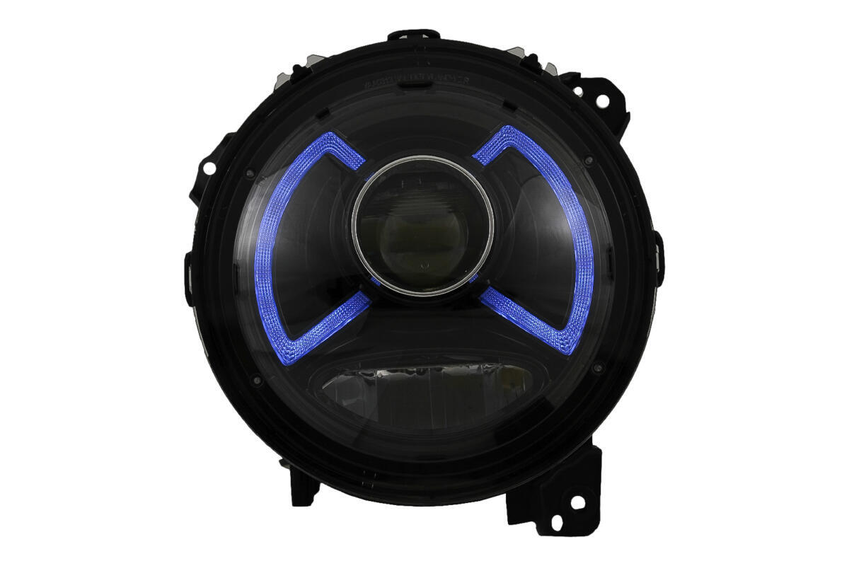 Fuldt LED-forlygter velegnet til Jeep Wrangler IV JL/JLU (2018-og frem) lysbar. - Billede 3