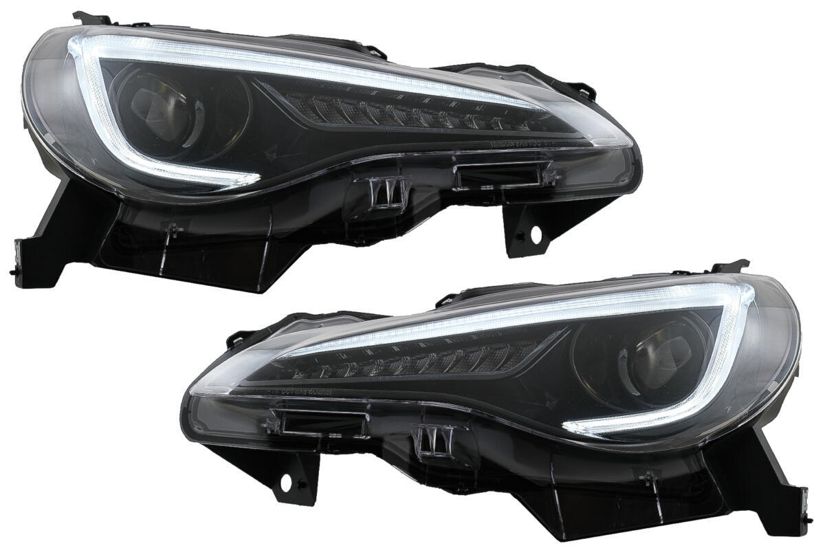 LED-forlygter velegnede til Toyota 86 (2012-2019), Subaru BRZ (2012-2018), Scion FR-S (2013-2016) med sekventielle dynamiske blinklys.