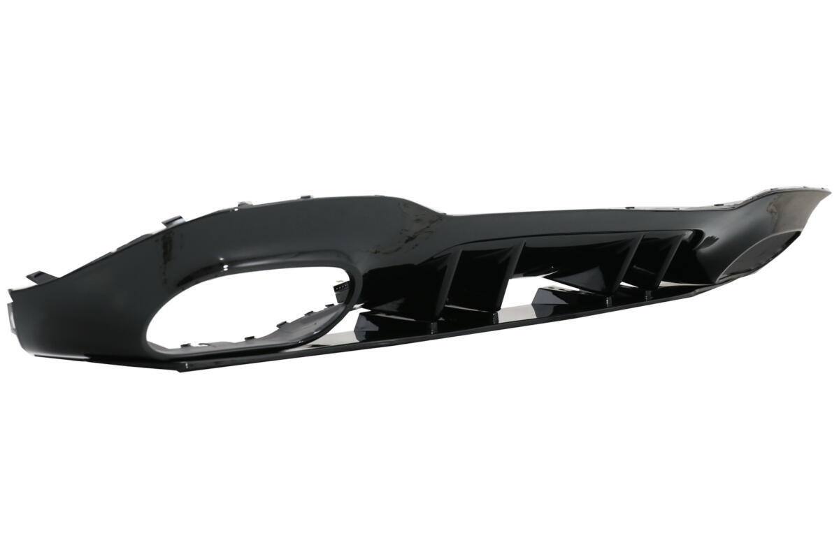Bageste kofanger valance diffuser egnet til Mercedes A-Class W177 hatchback (2018-nu) krom udstødningsmuffler tips - Billede 3