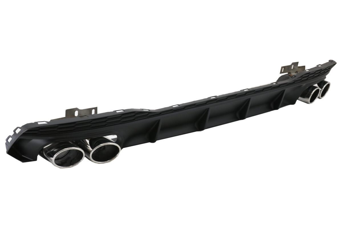 Bageste kofanger valance diffuser og udstødningsspidser egnet til Audi A7 4K8 S-line (2018-nu) S7 RS7 design - Billede 3