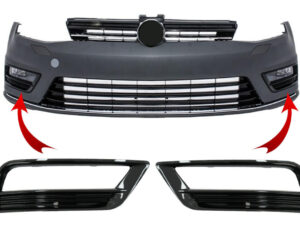 Sidegitter til frontbumper, der passer til VW Golf VII 7 (2013-2017) R-Line design i piano sort.