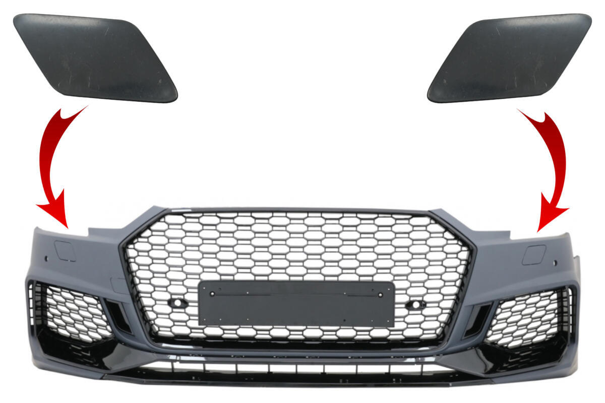 SRA Covers Front Bumper egnet til AUDI A4 B9 8W Limousine Avant (2016-2018) Quattro RS4 Design