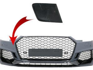 Trækøjeafdækning til frontbumper, egnet til AUDI A4 B9 8W Limousine Avant (2016-2018) Quattro RS4 Design