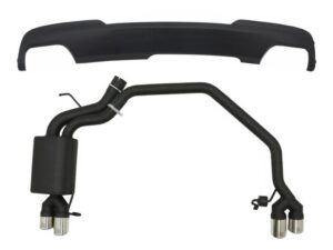 Diffuser med udstødningssystem med dobbelt udstødningsrør, egnet til BMW 5 Series F10 (2011-2016) 102-433/70RS