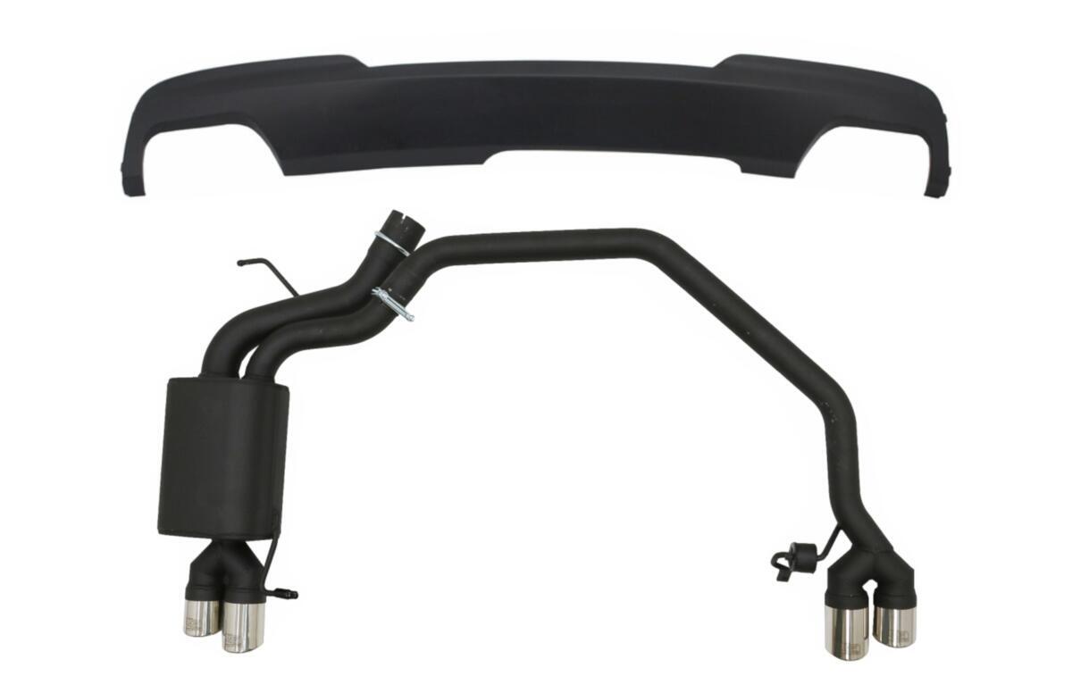 Diffuser med udstødningssystem med dobbelt udstødningsrør, egnet til BMW 5 Series F10 (2011-2016) 102-433/70RS