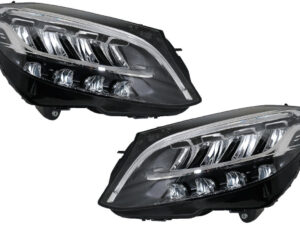 Fuldt LED-forlygter egnet til Mercedes C-Klasse W205 S205 (2019-og frem) LHD