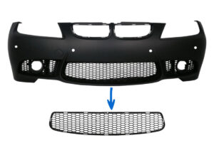 Frontskørts midterste nederste gitter egnet til BMW 3-serie E90 E91 Pre-LCI (2004-2008) E92 E93 Pre-LCI (2006-2009) M3 design