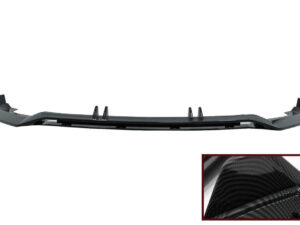 Frontskørtespoiler til Audi A4 B9 8W S-Line (2016-2018) i carbon-look, tilføjelsesdel.