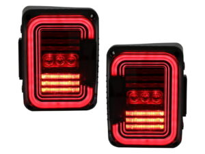 Fuldt LED baglygter egnet til Jeep Wrangler JK (2007-2017) røgfarvet