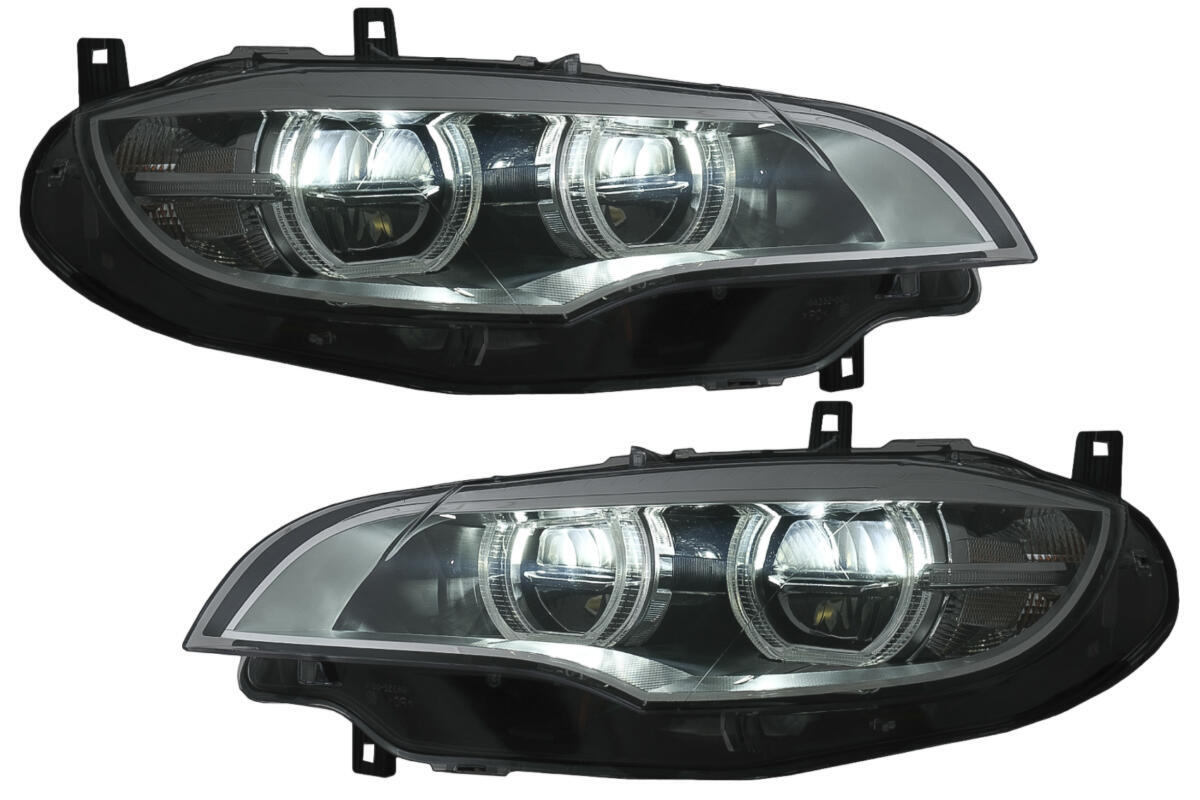 LED-forlygter Xenon Angel Eyes 3D Dual Halo Ringe egnet til BMW X6 E71 (2008-2012)