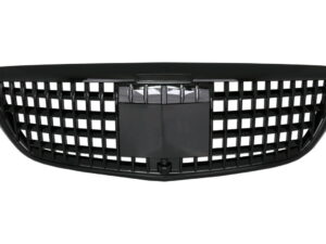 Frontgrill egnet til Mercedes E-Klasse W213 S213 C238 A238 (2016-2019) Vertikalt design i klaversort.