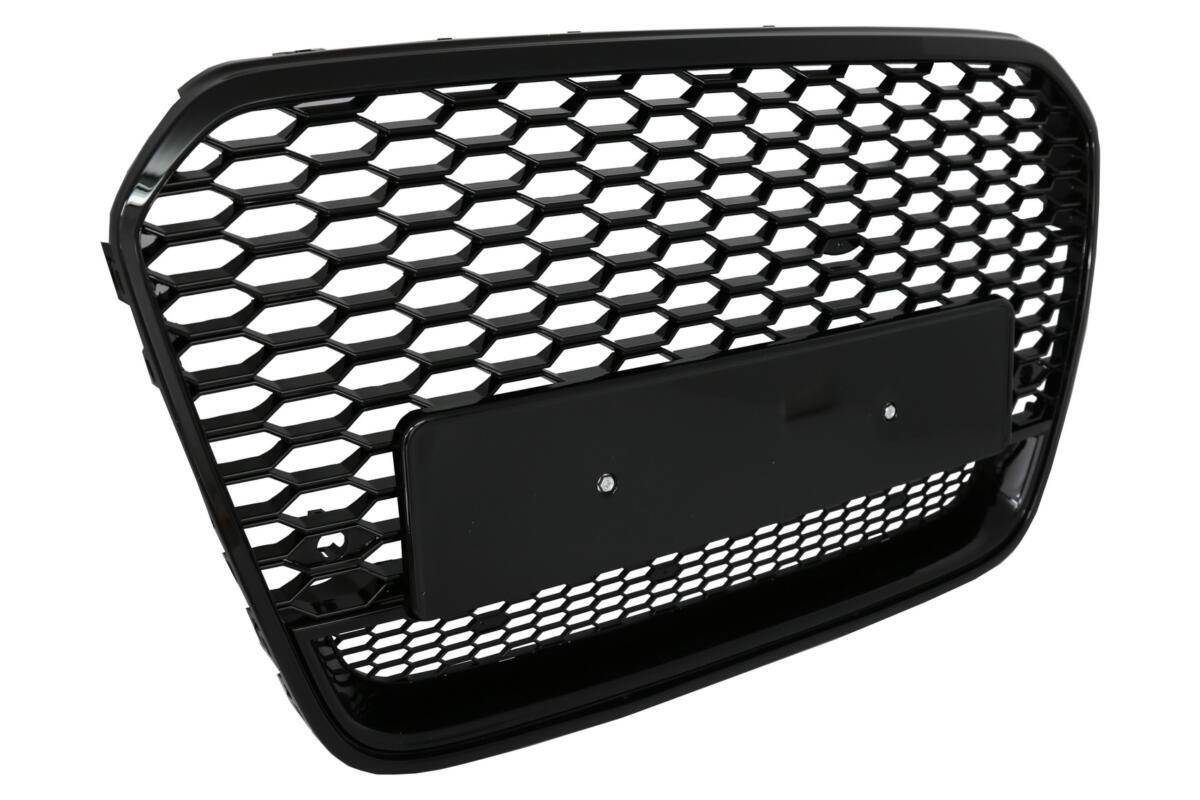 Frontgrill egnet til Audi A6 C7 4G Pre-Facelift (2011-2014) RS6 Design Piano Black - Billede 2