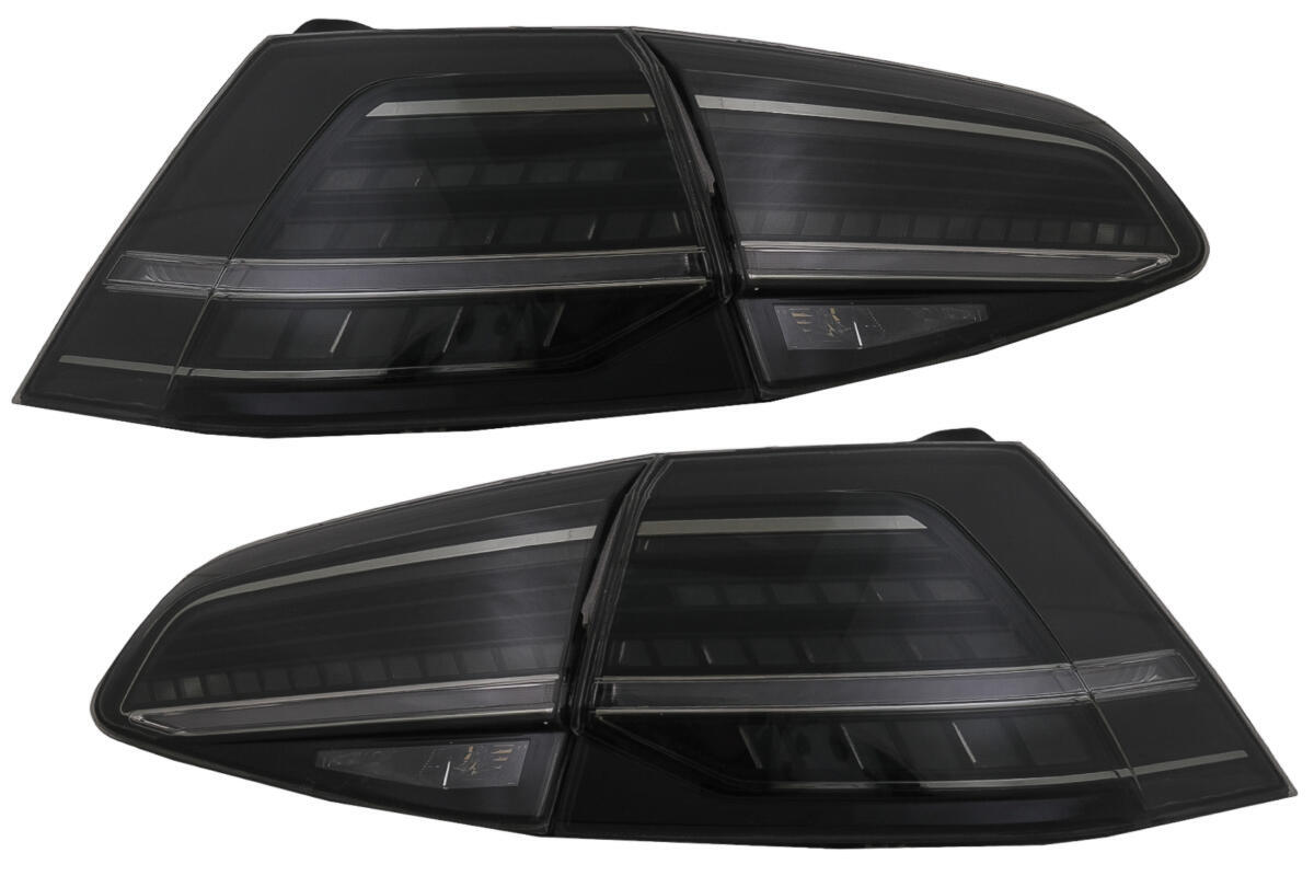 Fuldt LED baglygter egnet til VW Golf 7 & 7.5 VII (2012-2020) Facelift Retrofit G7.5 Look Dynamiske sekventielle blinklys Røgfarvet