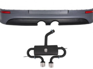 Bageste kofangerudvidelse med komplet udstødningssystem Catback, der passer til VW Golf 5 V (2003-2007) R32 Look