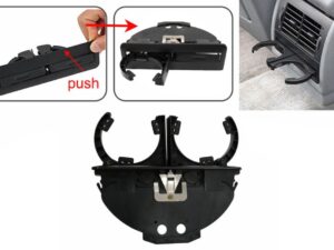 Bageste kopholder egnet til BMW 5 Serie E39 Sedan Touring (1995-2004) Sort