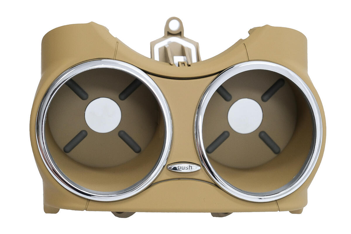 Front dobbelt kopholder egnet til Mercedes CLS C219 W219 (2003-2010) beige