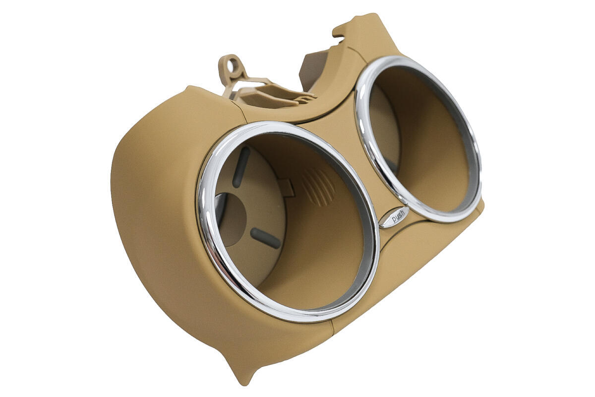 Front dobbelt kopholder egnet til Mercedes CLS C219 W219 (2003-2010) beige - Billede 2